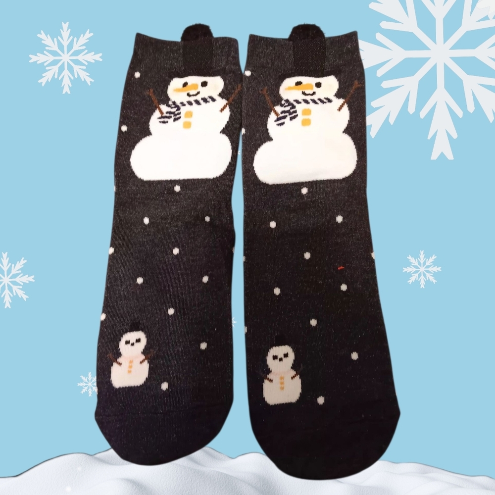 Snowman Christmas Socks